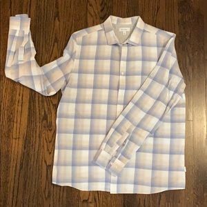 Calvin Klein Men’s Plaid Button-down Shirt